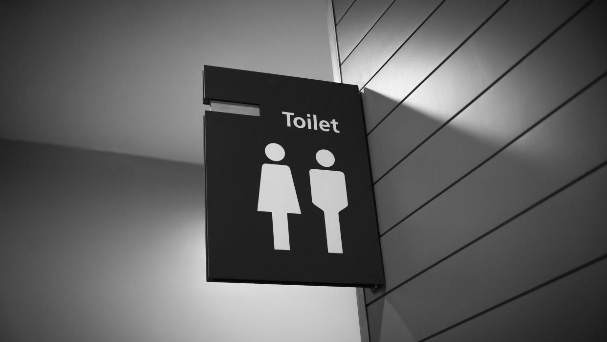 Sign for toilets