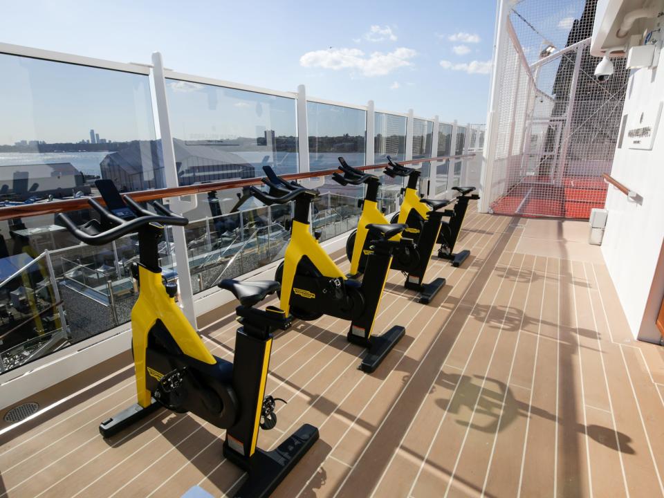 outdoor gym on Explora Journeys' Explora I cruise ship
