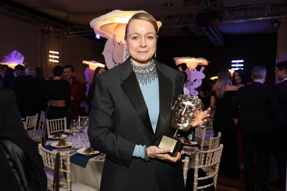 Samantha Morton poses with the Fellowship Award