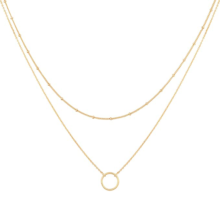 18k Gold-Plated Layered Necklace