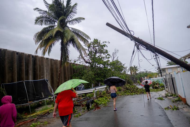 FILE PHOTO: Hurrican Fiona landfalls in Puerto Rico