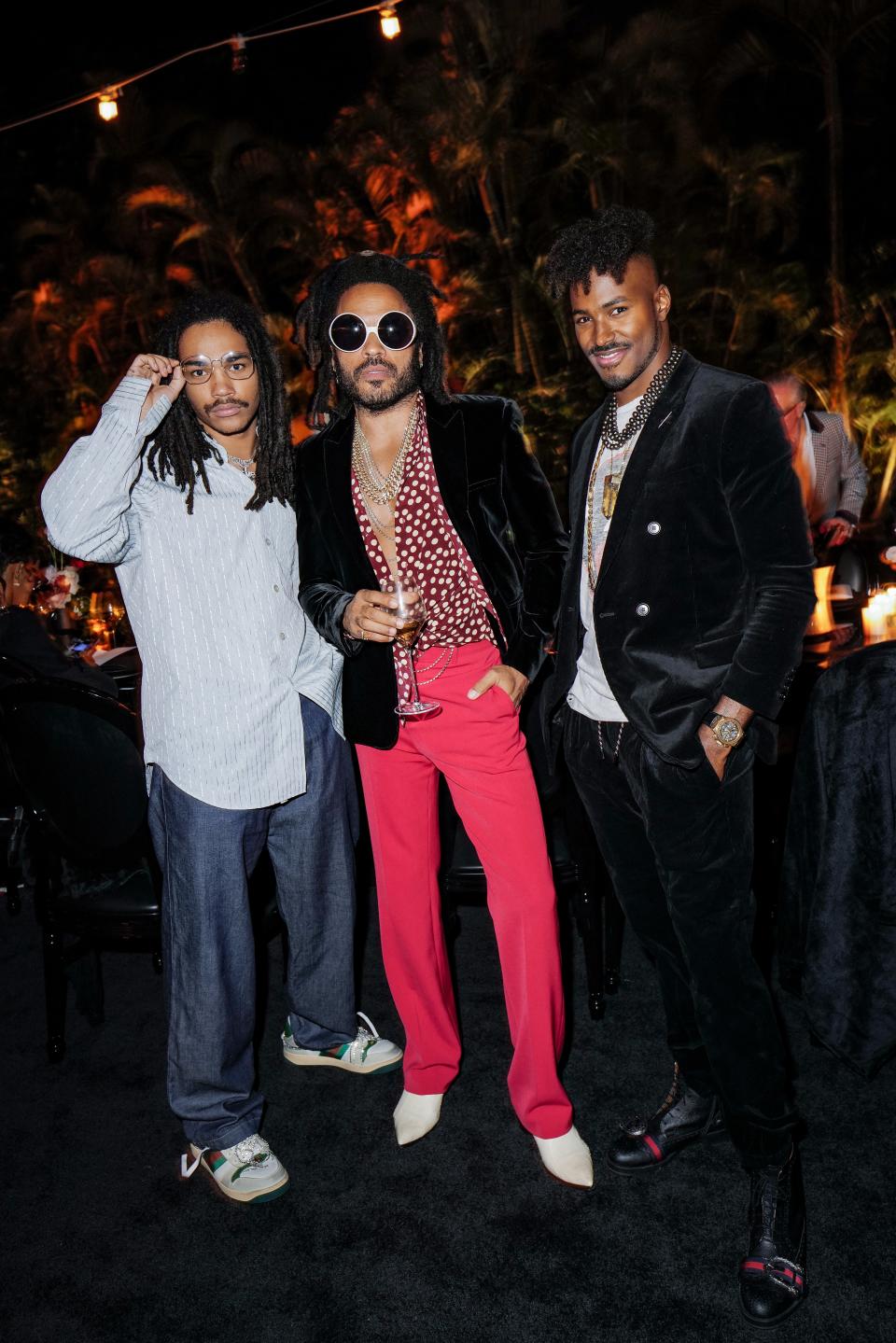 Luka Sabbat, Lenny Kravitz and DJ Ruckus