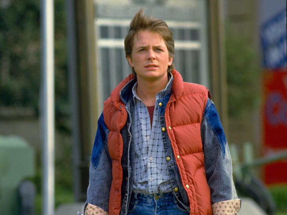 Michael J Fox as Marty McFly in ‘Back to the Future' (Universal Studios)