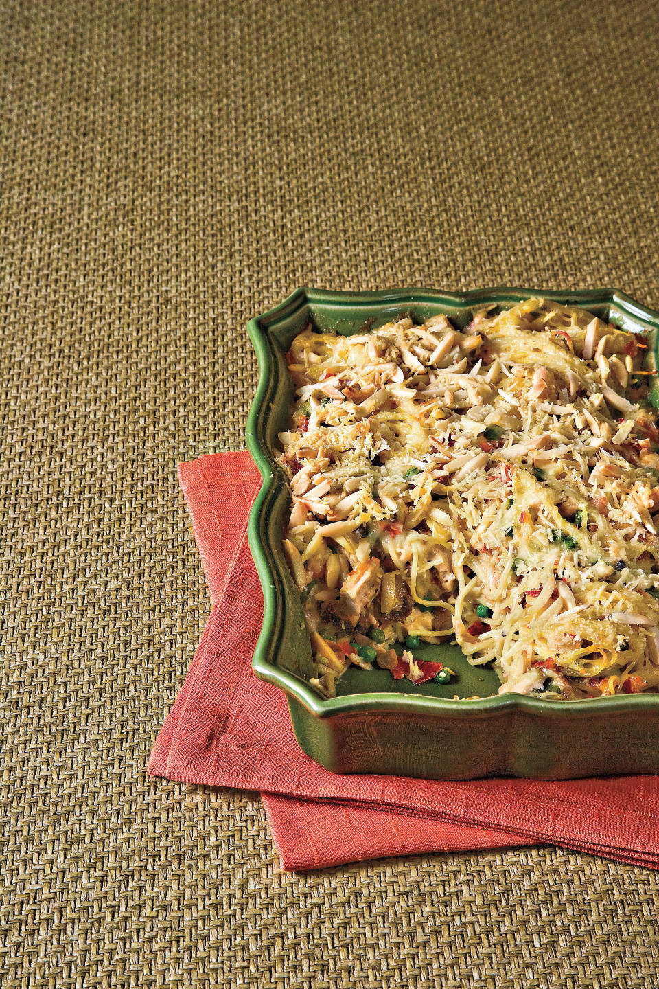 Chicken Tetrazzini with Prosciutto and Peas