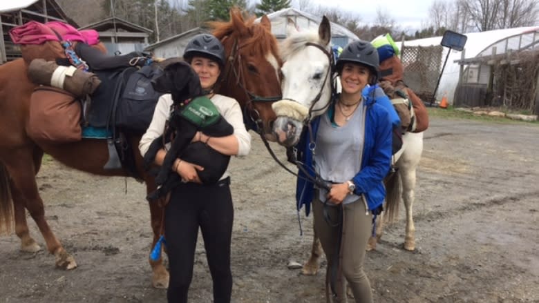 Sisters follow childhood dream of riding horses across Canada