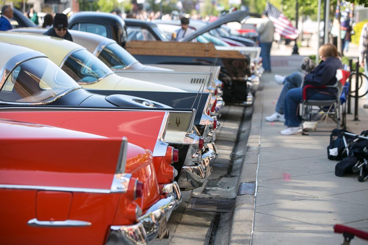 Studebakers cars were in town for the 2017 Studebaker's Driver's Club International Meet. They return this week and will be featured at a cruise-in during First Fridays on May 6 in downtown South Bend. Tribune Photo/SANTIAGO FLORES