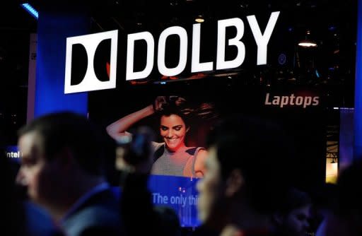 A general view of the Dolby booth at the 2012 International Consumer Electronics Show in Las Vegas, Nevada, in January 2012. The audio pioneer has gained naming rights previously held by bankrupt camera company Kodak for the Oscars venue in Hollywood