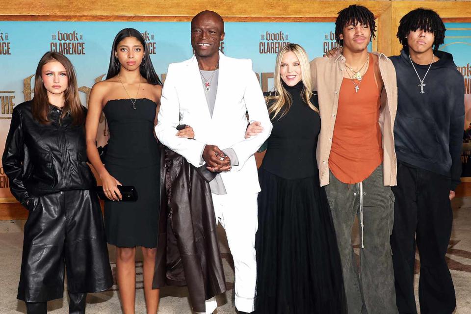 <p>Monica Schipper/WireImage</p> Leni Klum, Lou Samuel, Seal, Laura Strayer, Henry GÃƒÂ¼nther Ademola Dashtu Samuel and Johan Riley Fyodor Taiwo Samuel attend the Los Angeles premiere of Sony Pictures