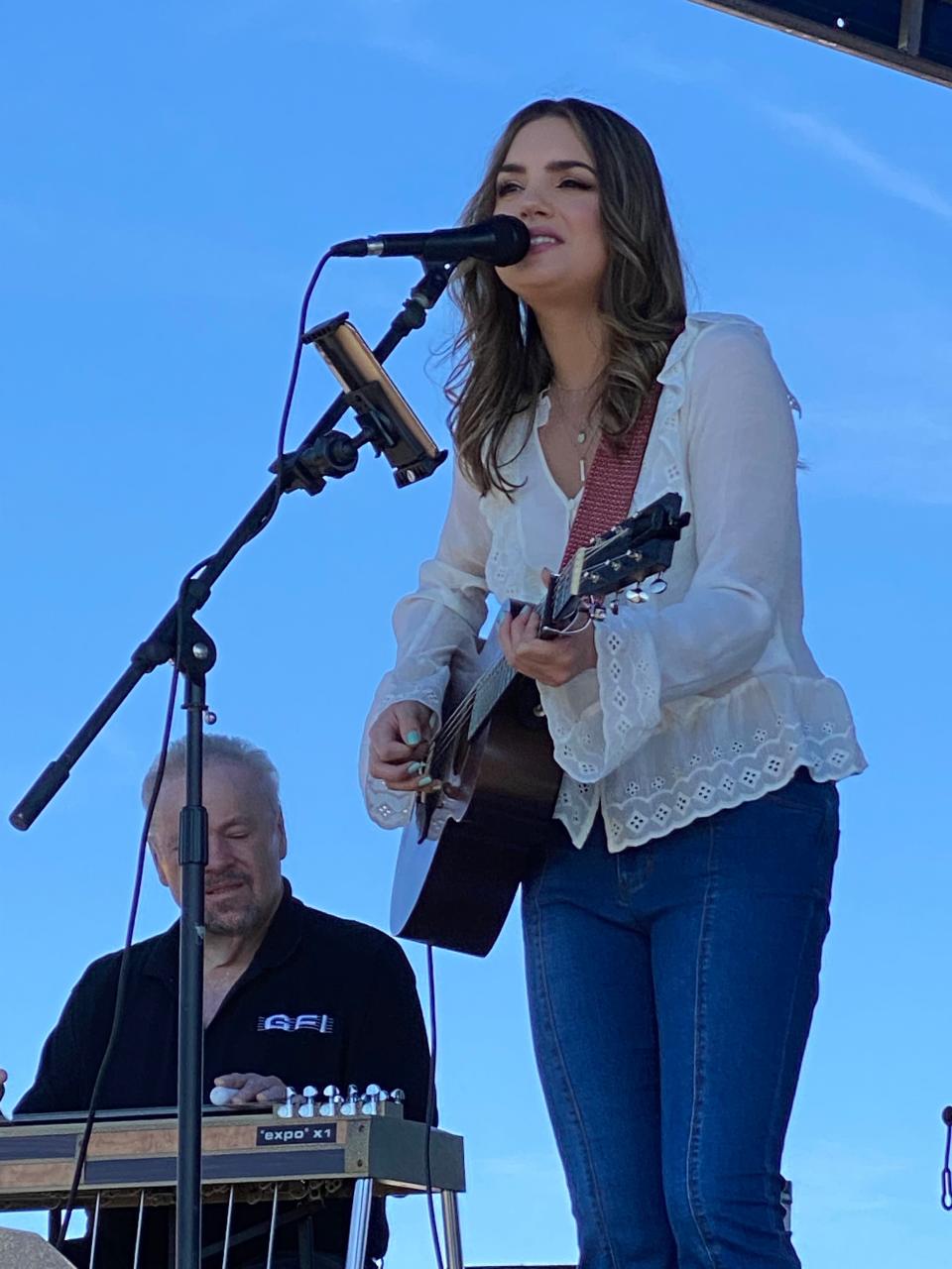 Stark County native Lauren Mascitti is shown performing at the Hartville MarketPlace & Flea Market in October. The former "American Idol" contender has a concert on Saturday night in downtown Canton.