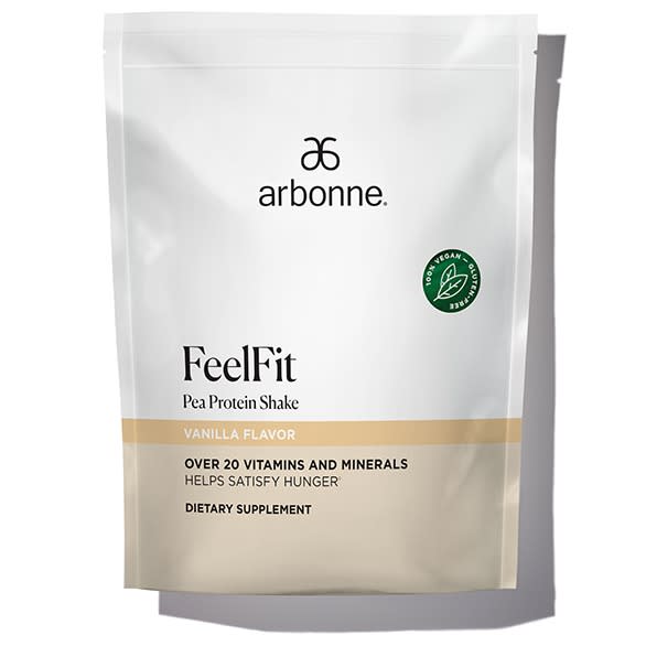 Arbonne FeelFit Pea Protein Shake Vanilla Flavor