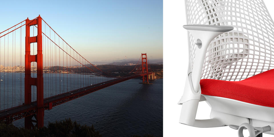 sayl chair; herman miller; golden gate bridge