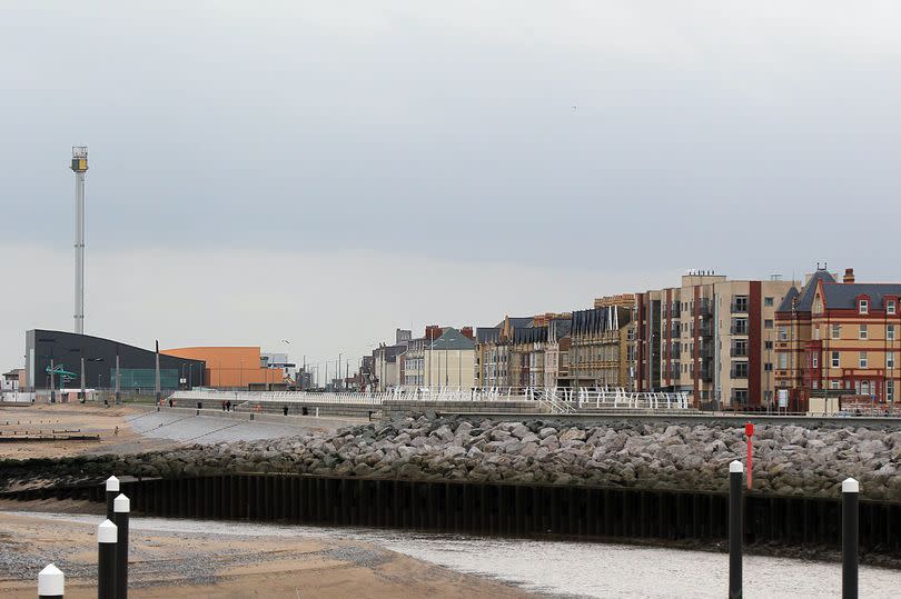 Rhyl Waterfront. Picture showing the investment into the promenade area.