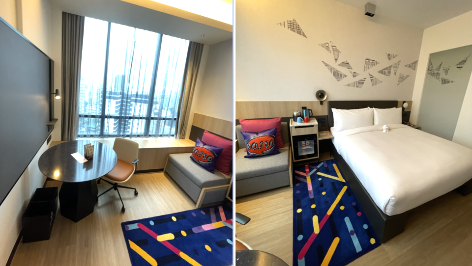 One of the highlights at Aloft is the Sealy mattress and its high ceilings. PHOTO: Cadence Loh, Yahoo Life Singapore