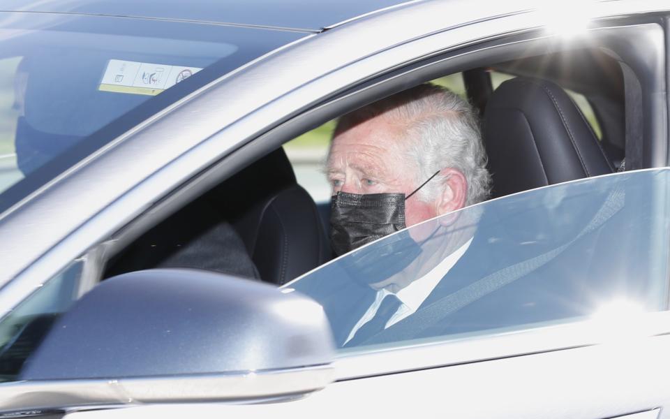 Prince Charles arrives for his father's funeral  - Max Mumby