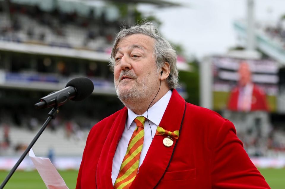 Fry in the MCC president’s suit (Getty Images)