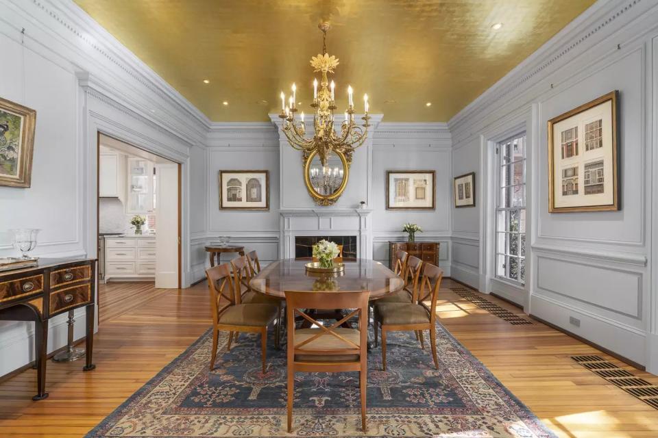 Interior of Jackie Kennedy's Washington, D.C. home