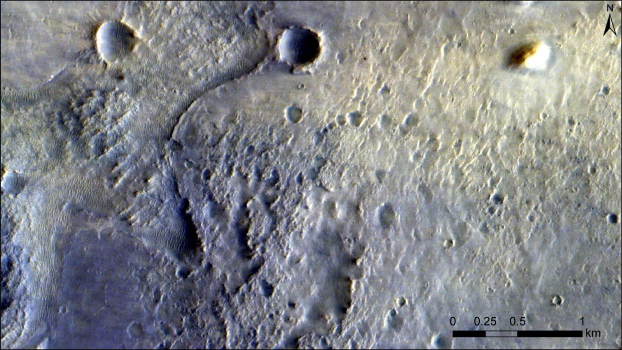 The orbiting craft spotted Perseverance on the surface (ESA)