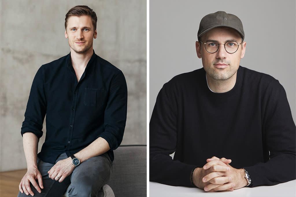 Zalando founder and co-CEO David Schneider (L) and Highsnobiety founder and CEO David Fischer. - Credit: Courtesy of Zalando