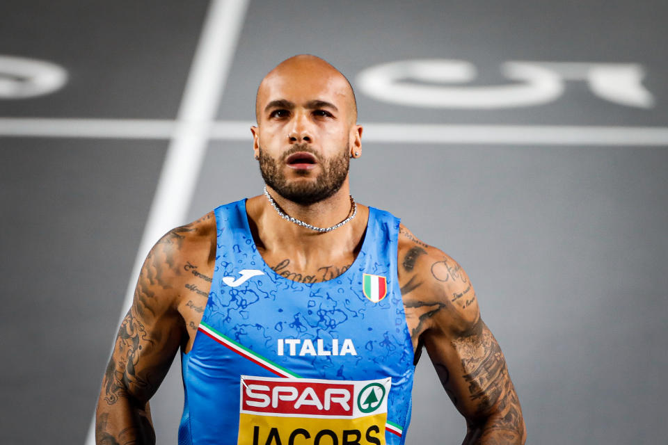 Marcell Jacobs won gold in the men's 100m at the Tokyo 2020 Olympic Games. (Photo by Nikola Krstic/MB Media/Getty Images)