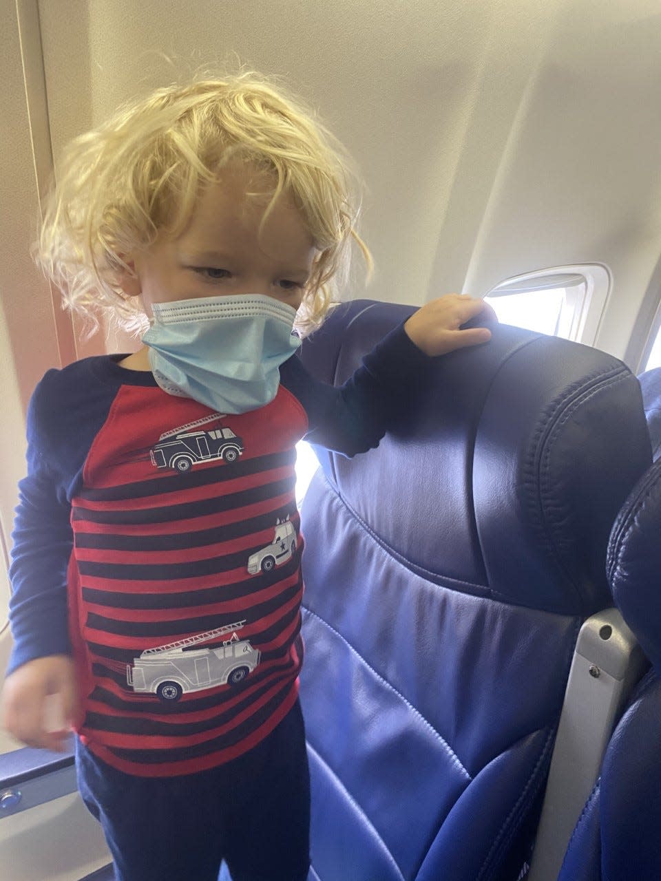 Jodi Degyansky and her son were escorted off of a Southwest Airlines flight at Southwest Florida International Airport in Fort Myers because the 2-year-old was eating snacks and so not wearing his mask, she said.