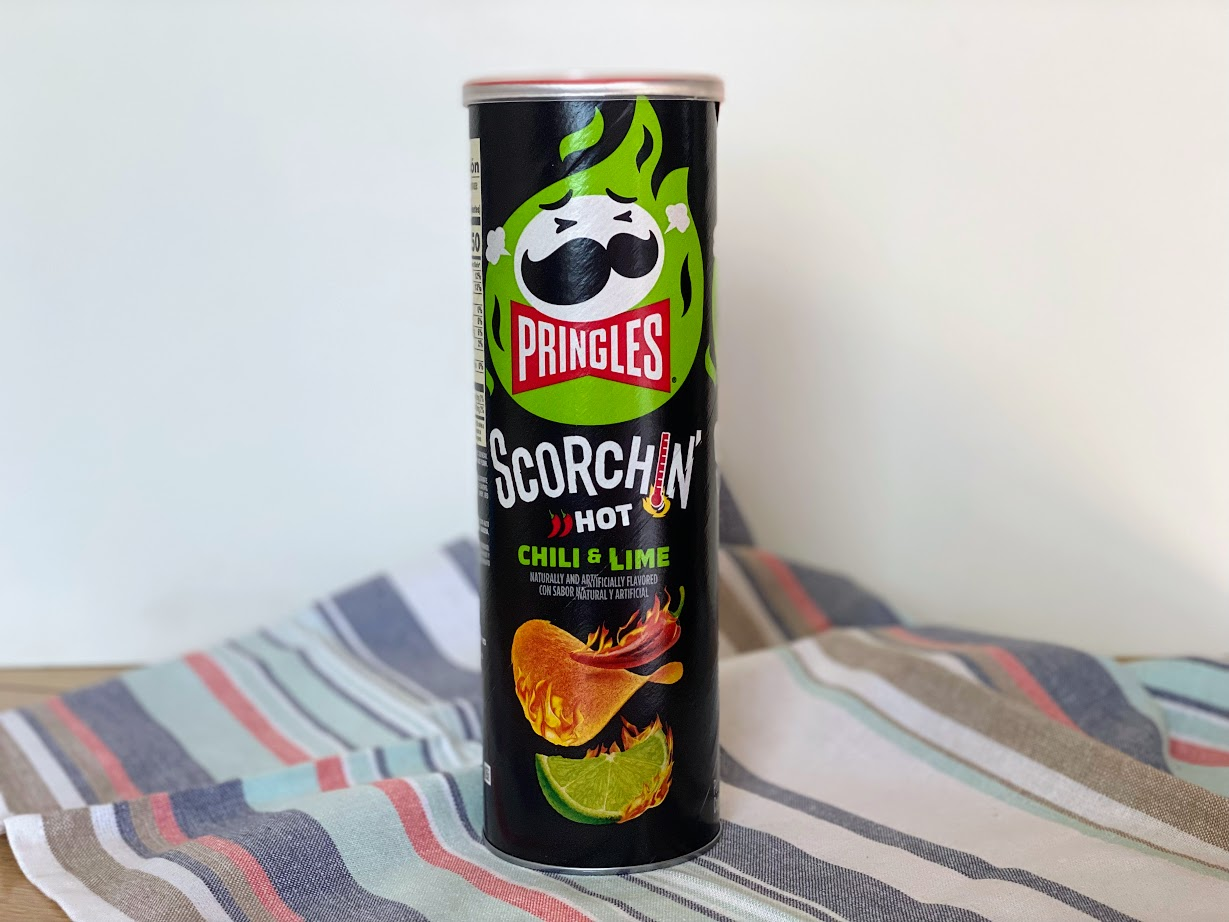 Pringles scorchin chili and lime