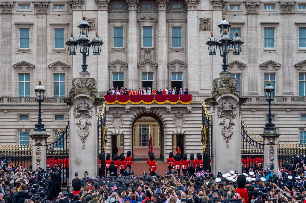 their majesties king charles iii and queen camilla coronation day