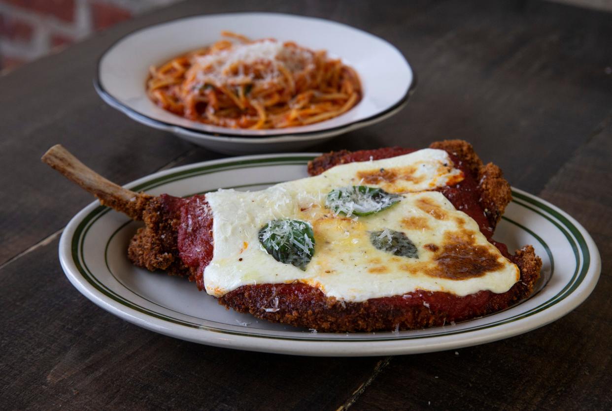 Bone-in Veal Parmesan. Capitoline is a craft casual restaurant in Asbury Park that offers rustic Italian fare and inventive cocktails in an industrial chic setting.   
Asbury Park, NJ
Friday, March 22, 2024