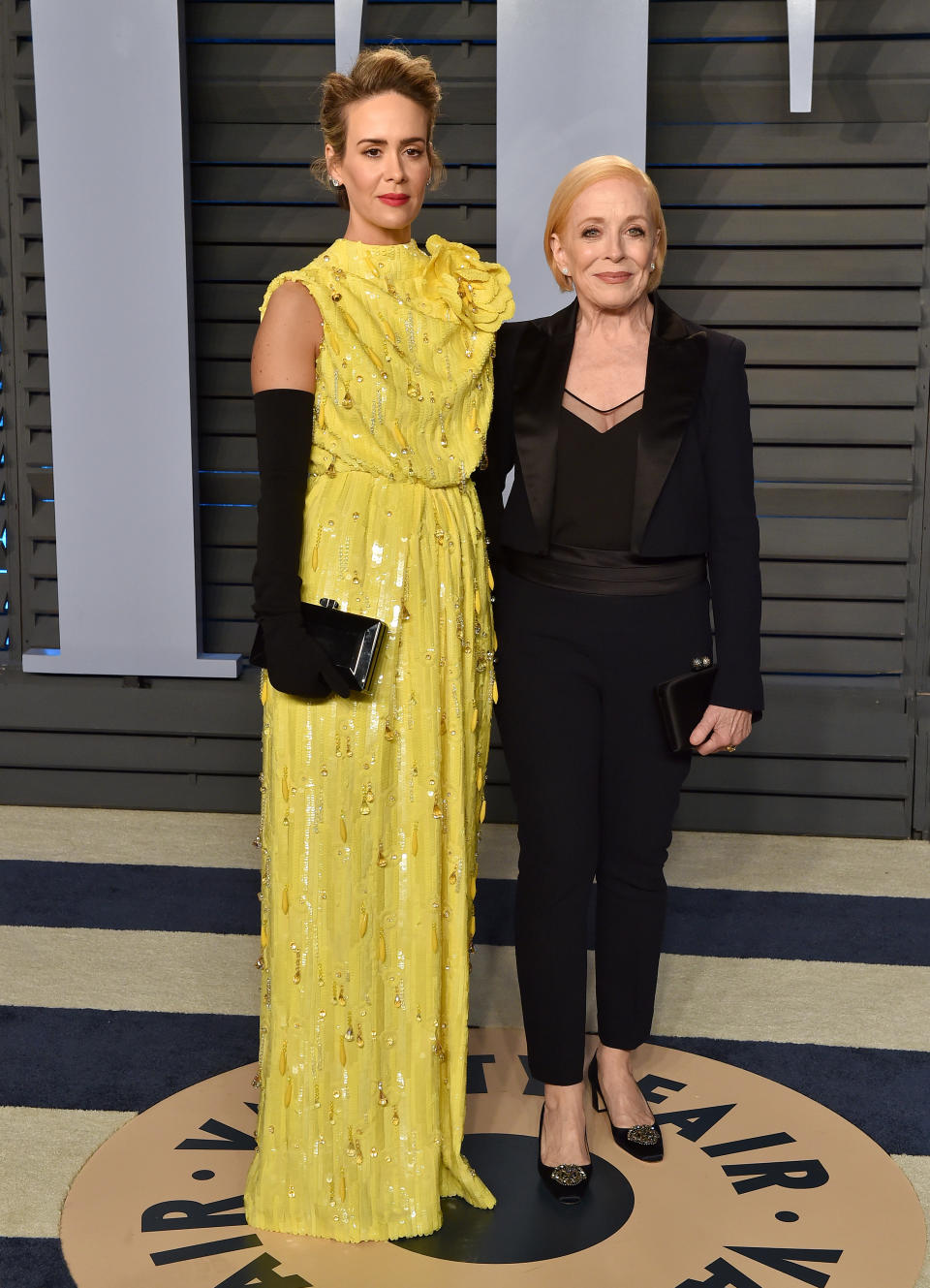 Sarah Paulson, 43, and Holland Taylor, 75, have been together since 2015 and it appears they don’t give two-hoots about what anyone has to say about it. Source: Getty