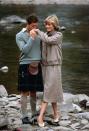 <p> A few weeks after the frenzy of the royal wedding, Charles and Diana emerged in Scottish attire for a photo-op on the grounds of Balmoral Castle. The couple had just returned from their honeymoon cruise around the Mediterranean and these photos made Diana&apos;s plaid jacket and dress an instant hit. </p>