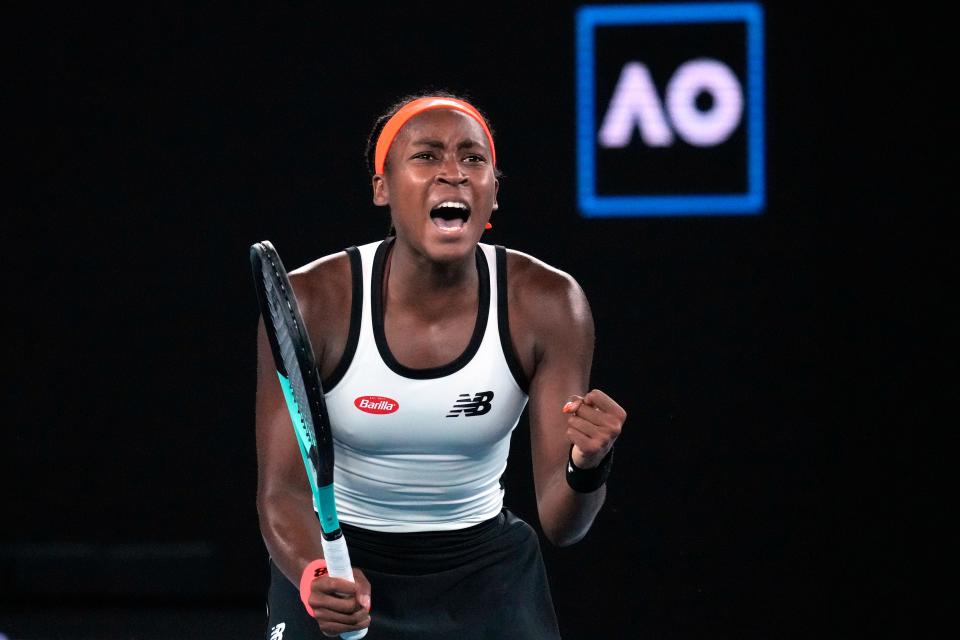 Coco Gauff is part of the next generation of Black women tennis stars.  (AP Photo/Dita Alangkara)