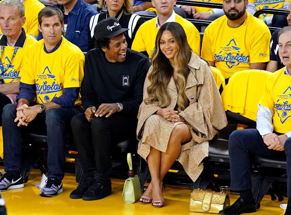 Beyoncé and Jay-Z turned out for the 2019 NBA Finals between the Golden State Warriors and the Toronto Raptors.