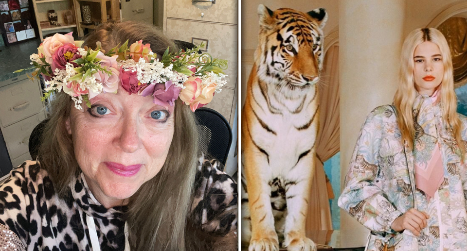 Carole Baskin has slammed Gucci's new campaign featuring tigers. Source: Supplied / Gucci