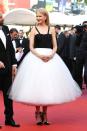 <p>The Austrailian star wore a puffy, tulle Calvin Klein skirt for the occasion. <br><i>[Photo: Getty]</i> </p>