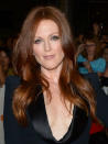 BEST SILKY HAIR: Julianne Moore: The gorgeous redheaded Moore amped up her shine for the premiere of her new film, What Maisie Knew. To achieve this star-quality shine, use a nourishing hair treatment once a week. Photo by George Pimentel