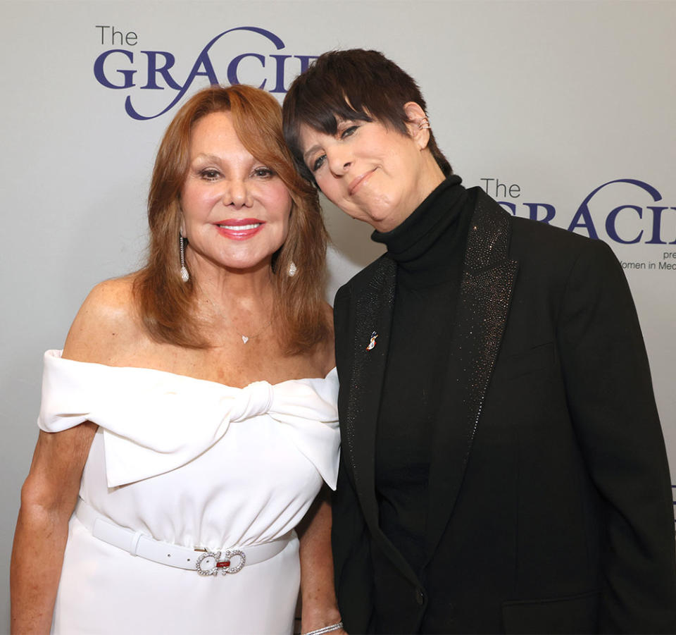 Marlo Thomas and Diane Warren attend the 48th Annual Gracie Awards at Beverly Wilshire, A Four Seasons Hotel on May 23, 2023 in Beverly Hills, California.