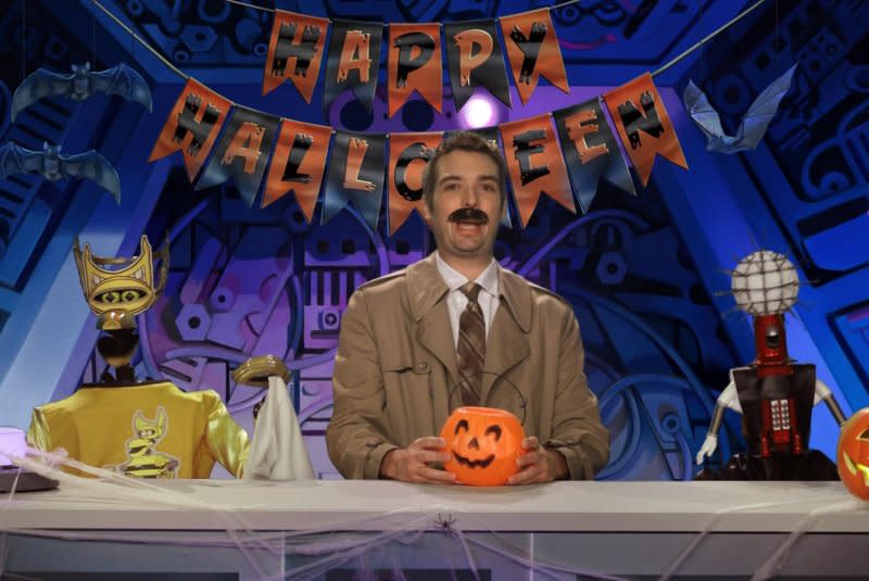 Jonah Ray celebrates Halloween "Mystery Science Theater 3000" style. Photo courtesy of Shout! Studios/Gizmonic Arts
