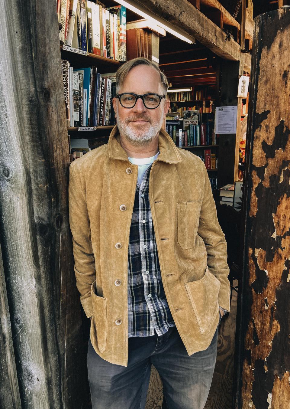 Bruce Pask in the suede chore jacket.