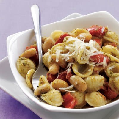 Orecchiette with White Beans and Pesto