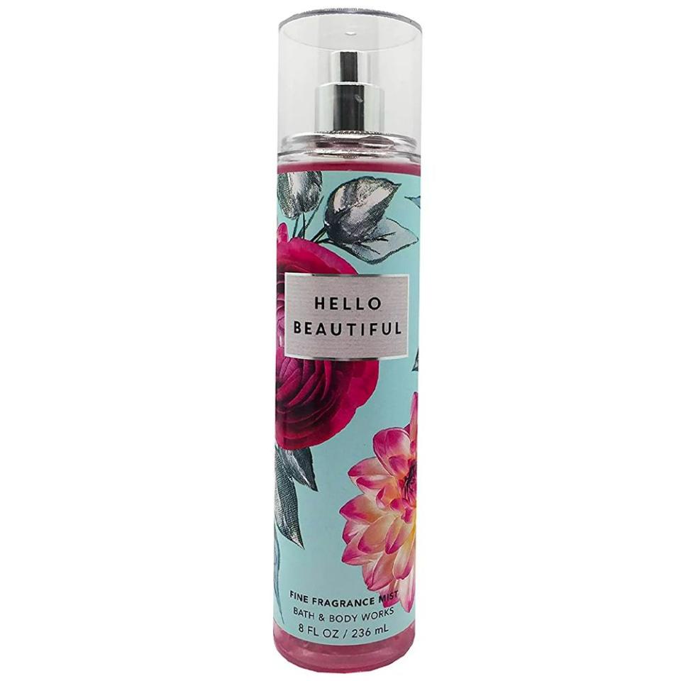 <p><a href="https://go.redirectingat.com?id=74968X1596630&url=https%3A%2F%2Fwww.walmart.com%2Fip%2FBATH-BODY-WORKS-by-BATH-BODY-WORKS-HELLO-BEAUTIFUL-FRAGRANCE-MIST-8-OZ%2F2421054347&sref=https%3A%2F%2Fwww.bestproducts.com%2Fbeauty%2Fg24750849%2Fbath-and-body-works-scents-ranked%2F" rel="nofollow noopener" target="_blank" data-ylk="slk:Shop Now;elm:context_link;itc:0;sec:content-canvas" class="link ">Shop Now</a></p><p>Hello Beautiful</p><p>walmart.com</p><p>$19.00</p>