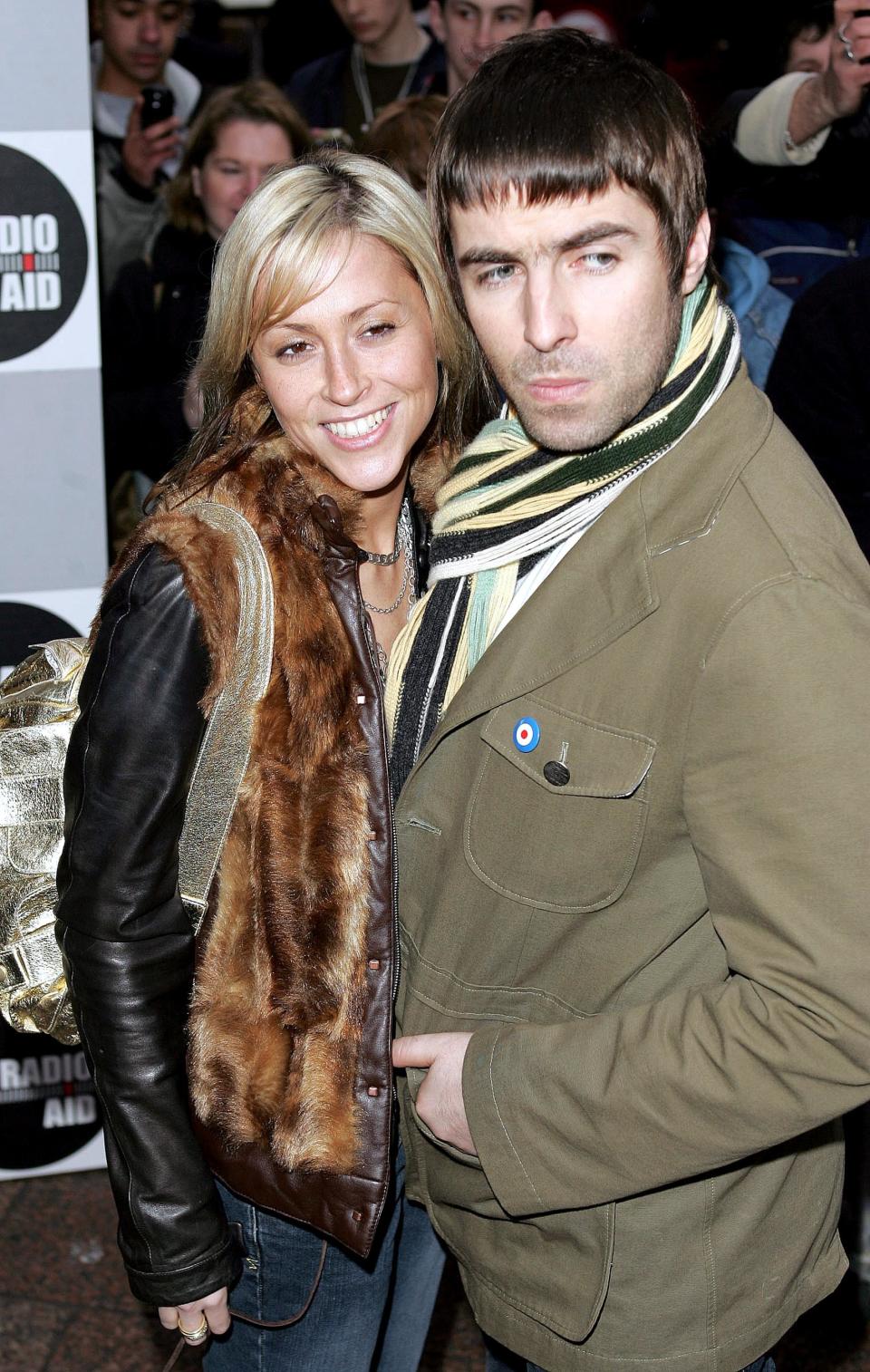 Liam Gallagher and Nicole Appleton arriving at UK Radioaid, Capital Radio, Leicester Square, London. All the commercial radio stations teamed up for one day to join forces with a joint all day broadcast in aid of the Tsunami Appeal. Doug Peters/allactiondigital.com 