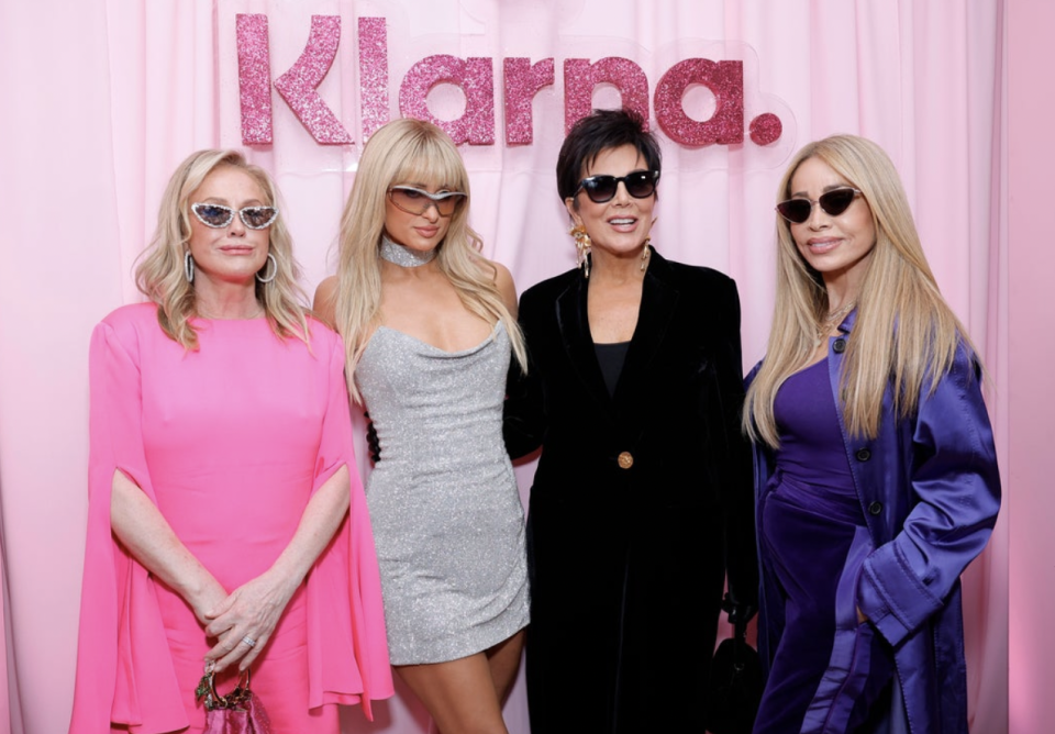 paris hilton with kris jenner at her 72k party with klarna