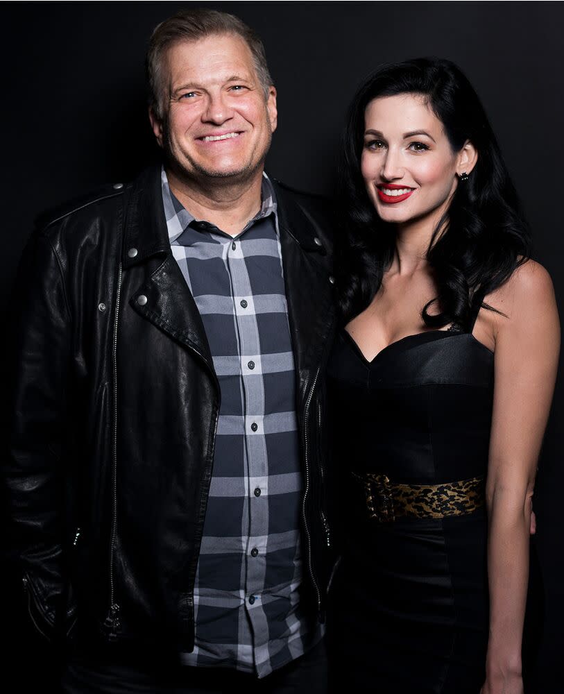 Drew Carey and Amie Harwick, 2017