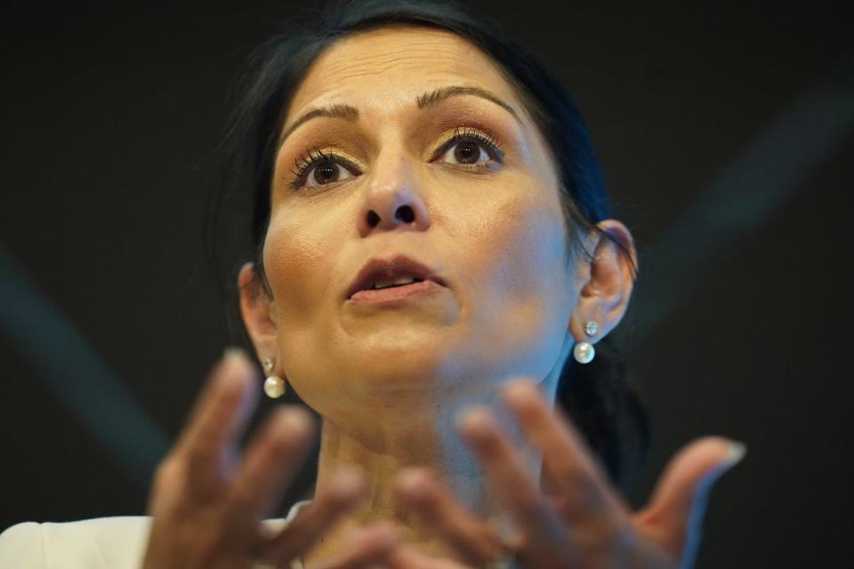 Priti Patel is said to want police to use ‘all the powers available to them’ against fuel duty demonstrators (Danny Lawson/PA) (PA Wire)