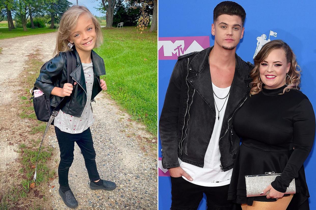 Novalee's First Day of Second Grade, Tyler Baltierra and Catelynn Lowell