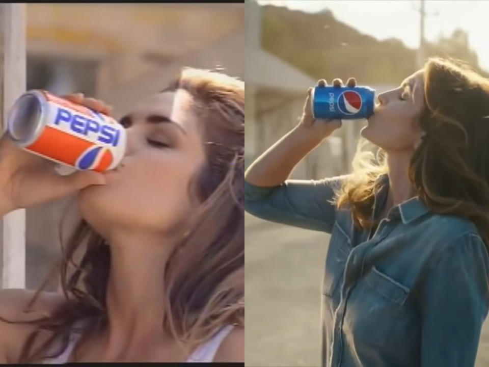 En 1992, Cindy Crawford fait monter la température en jouant dans une pub très sexy pour Pepsi. 26 ans plus tard, la marque de soda l’engage pour apparaître dans une version revisitée du célèbre spot télé, à l’occasion du Super Bowl. Cerise sur le gâteau, son fils Presley Gerber y fait aussi une apparition. <em>©montage Youtube pub Pepsi</em>