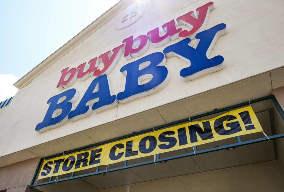 Retailer buybuyBABY is slated to close its store in River Park in Fresno, California. Photographed Thursday, June 8, 2023.