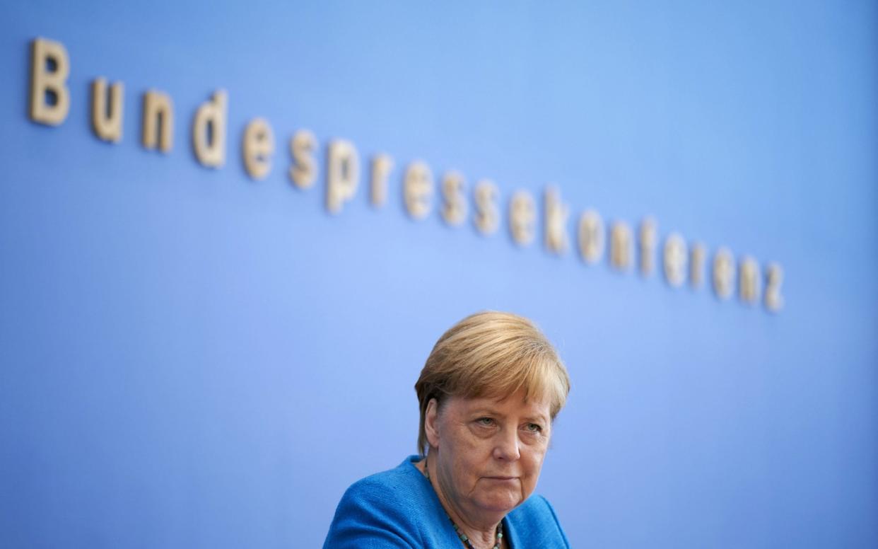 Angela Merkel suggests talks could go on until the end of the transition period - EPA