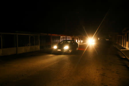 A general view of a street during a blackout in Puerto Ordaz, Venezuela, March 9, 2019. REUTERS/William Urdaneta