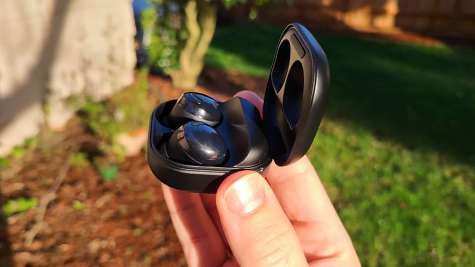 The Samsung Galaxy Buds Pro offer micro-sized, stylish design.