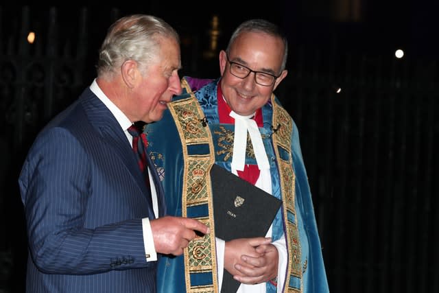 The Prince of Wales, who attended the service